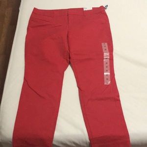 Mid rise pixie ankle chinos